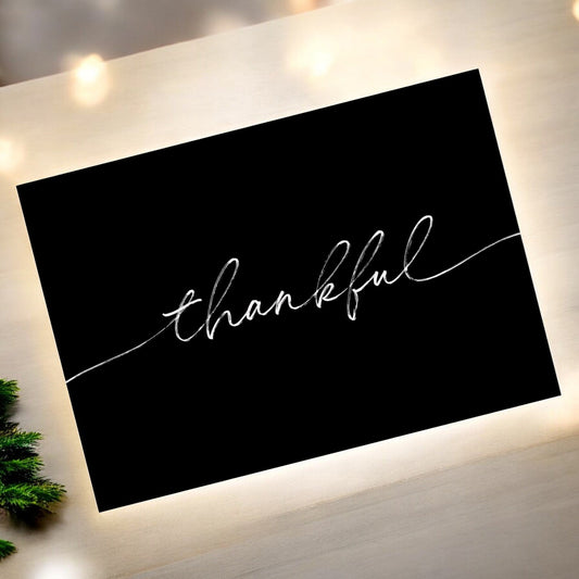 Disposable Paper Placemat Christmas Thankful