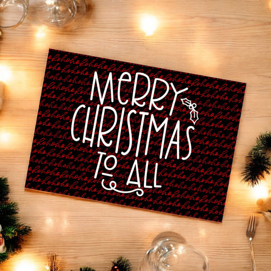 Disposable Paper Placemat Christmas Merry to All