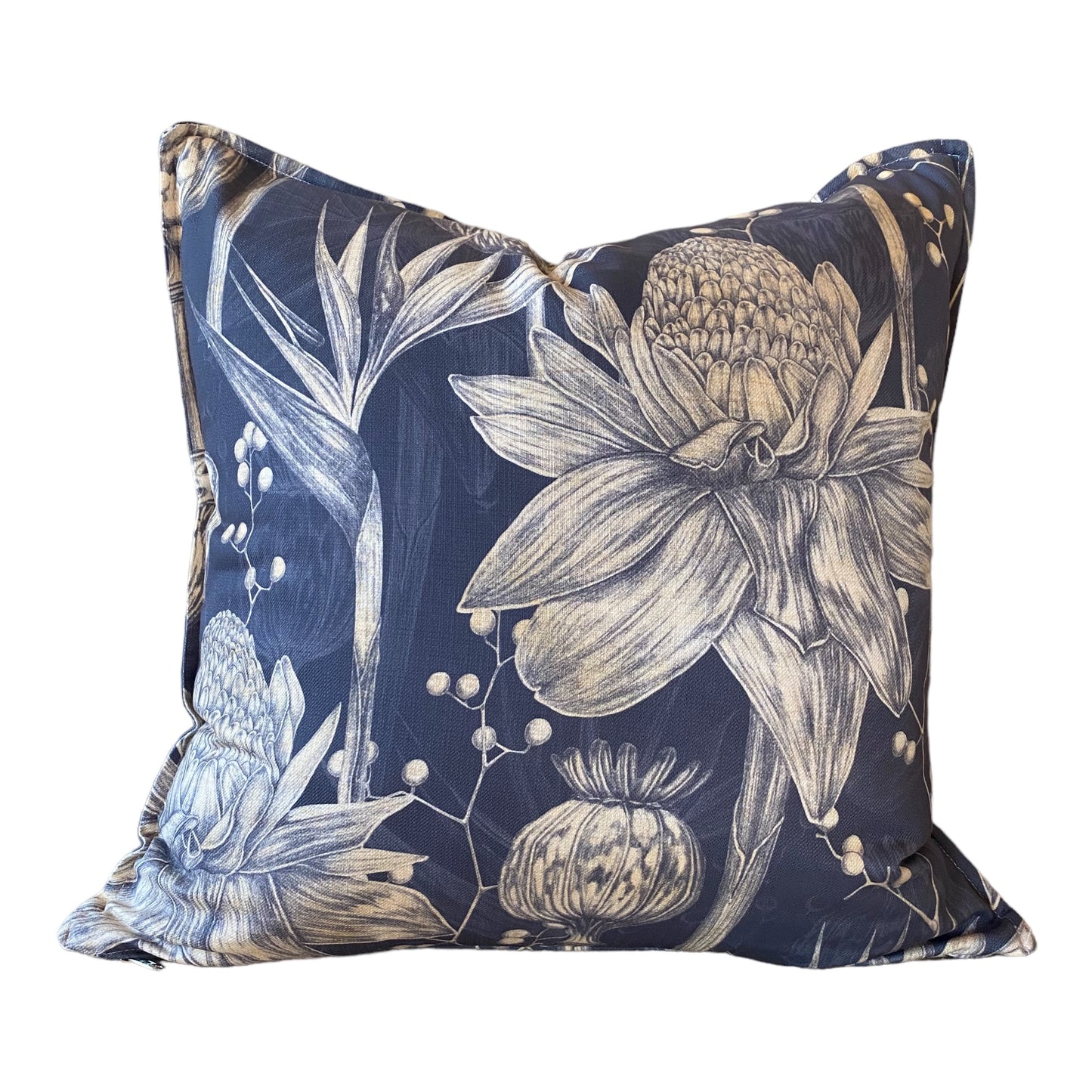 Cushion Cover Vintage Strelitzia Dark