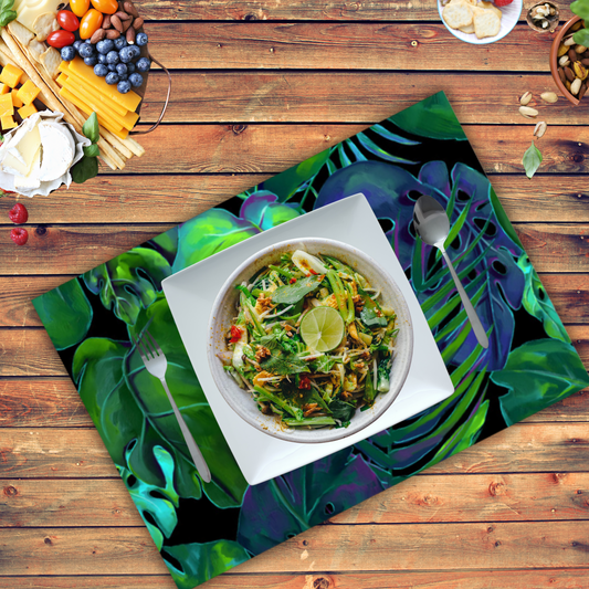 Disposable Paper Placemat Tropic Paradise Greenery